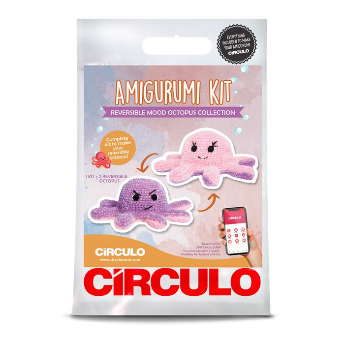 Circulo Amigurumi Reversible Mood Octopus