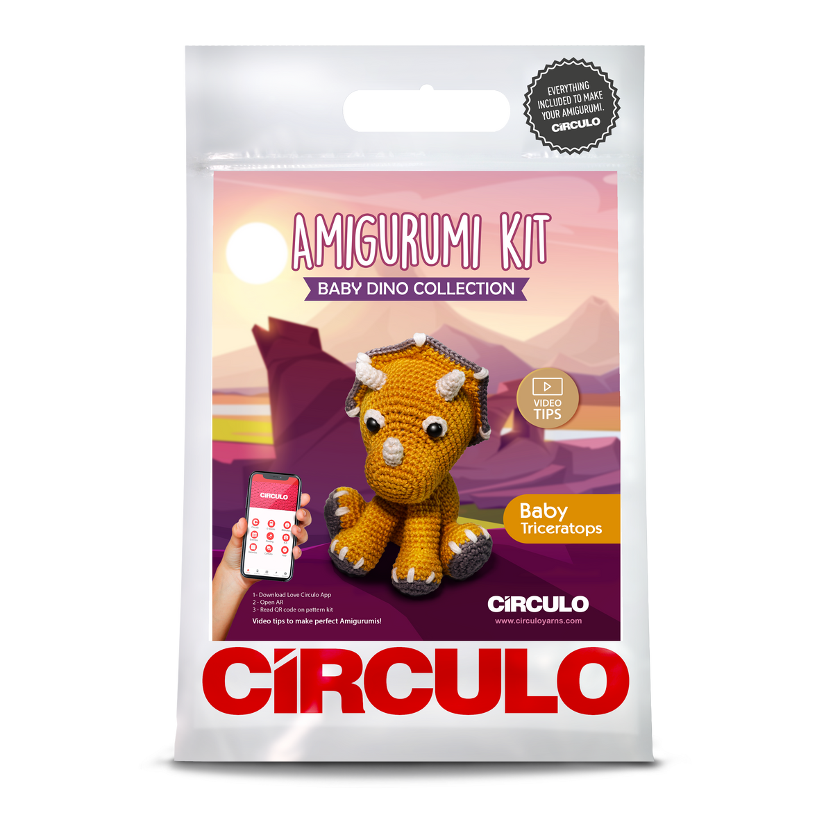 Circulo Amigurumi Baby Dino Kits