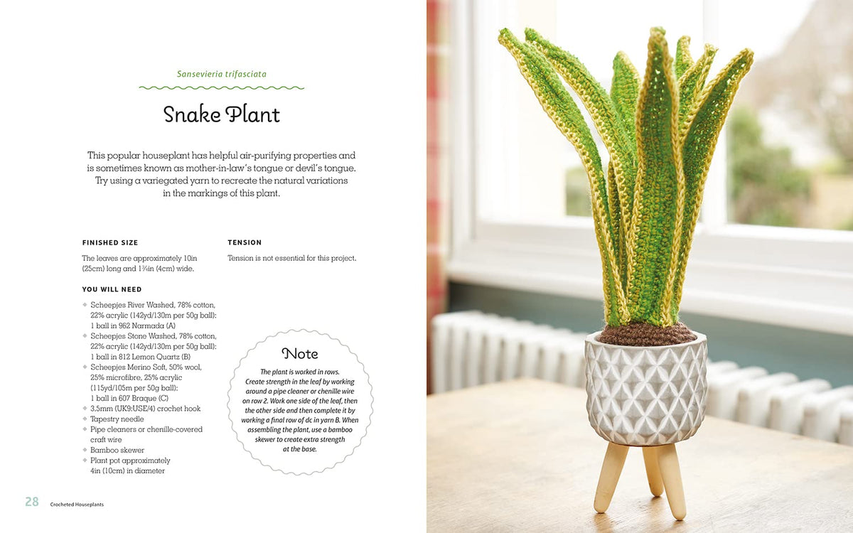 crocheted house plants Crocheted Houseplants