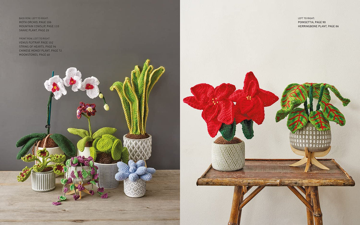crocheted house plants Crocheted Houseplants : Beautiful Flora to Make for Your Home by Emma Varnam