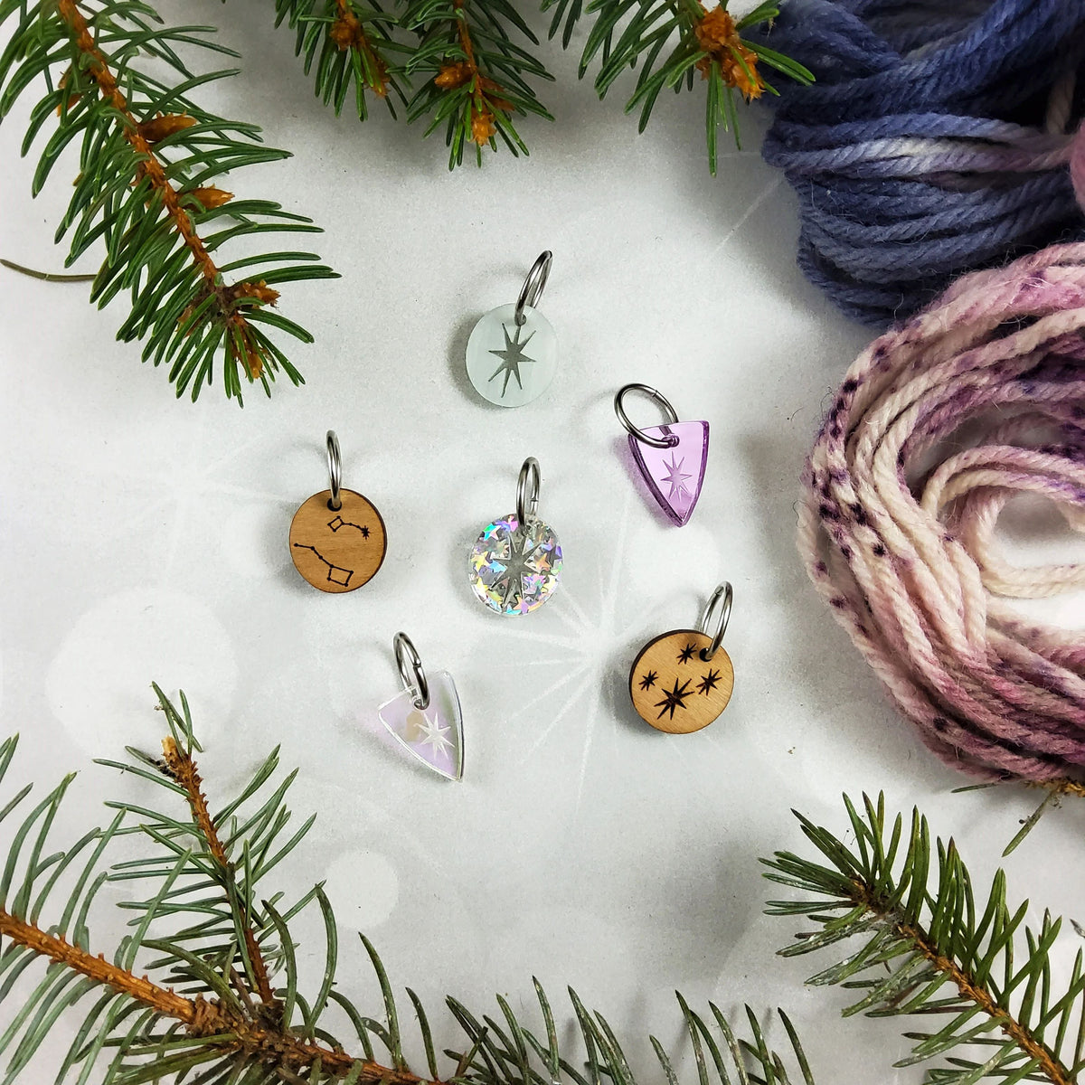 Katrinkles Stitch Markers Guiding Stars