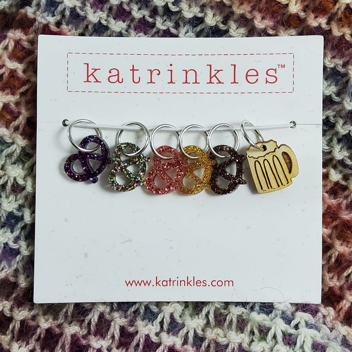 Katrinkles Stitch Markers Pretzels