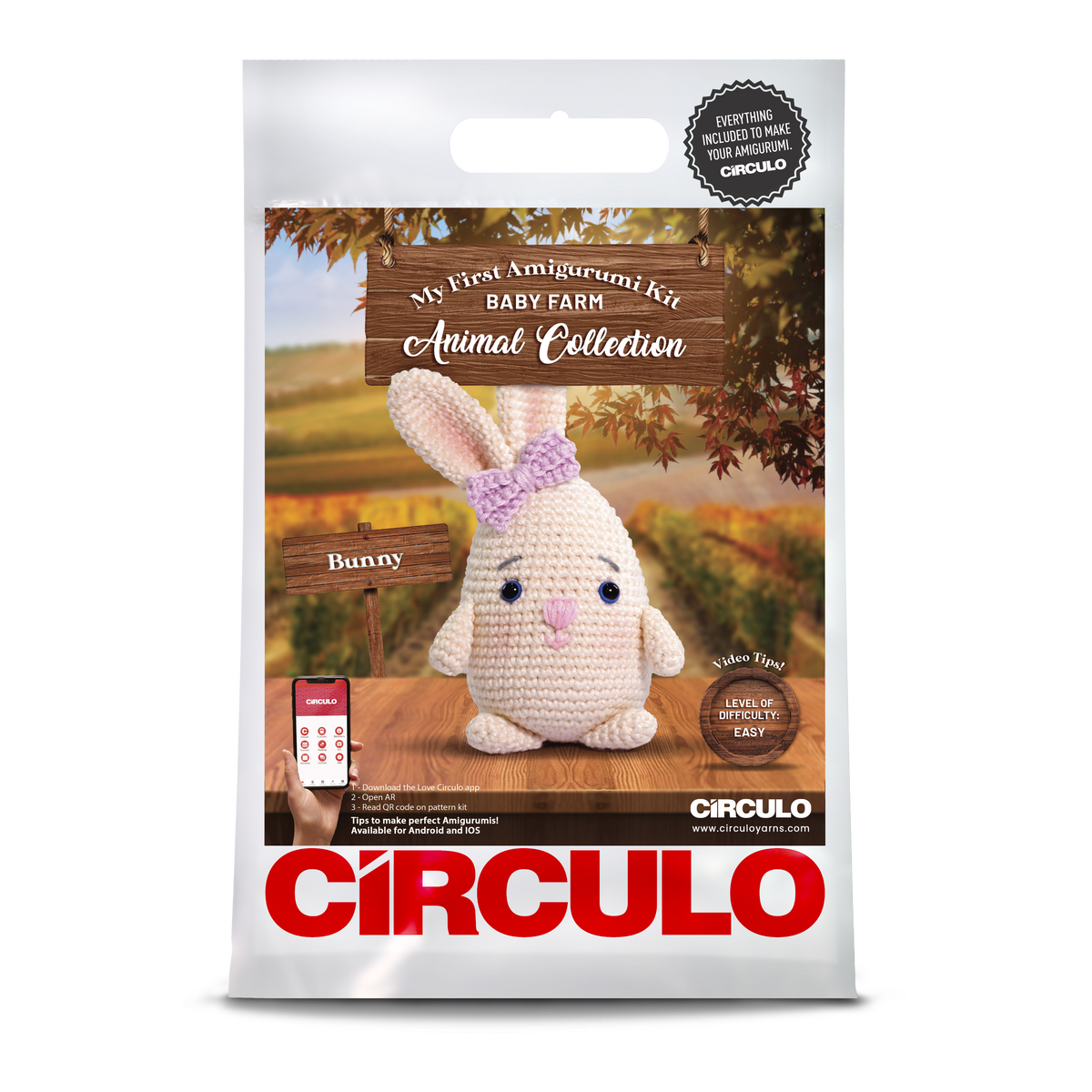CÍRCULO Amigurumi - Kit de ganchillo para gatos y perros, todo incluido, instrucciones fáciles (idioma español no garantizado), kit de ganchillo para uso intermedio, kit de ganchillo de animales, hilo CÍRCULO Amigurumi - Kit de ganchillo para gatos y perros, todo incluido, instrucciones fáciles (idioma español no garantizado), kit de ganchillo para uso intermedio, kit de ganchillo de animales, hilo