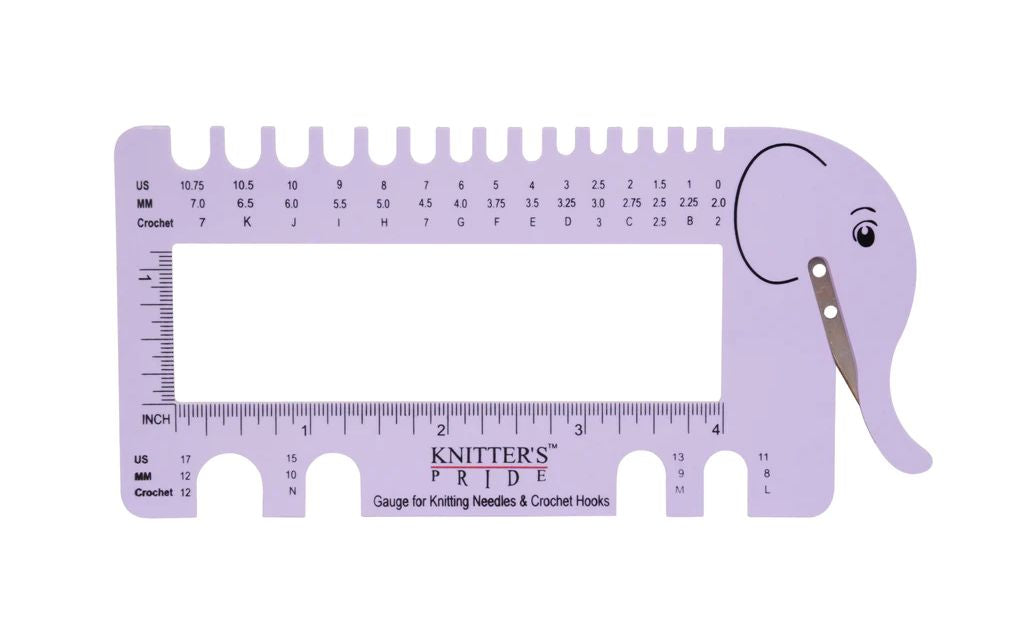 Knitter&#39;s Pride Needle Gauge with Yarn Cutter