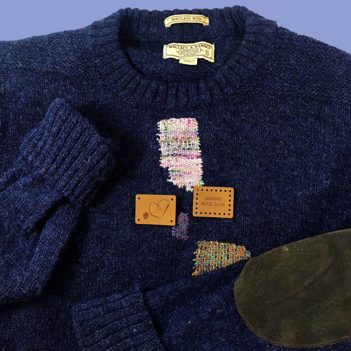 Katrinkles Faux Suede Mending Tags