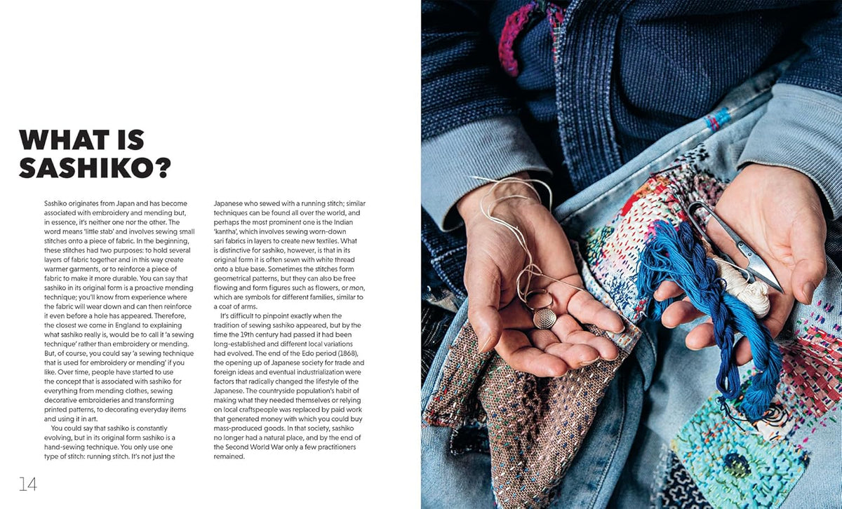 Mending with Sashiko