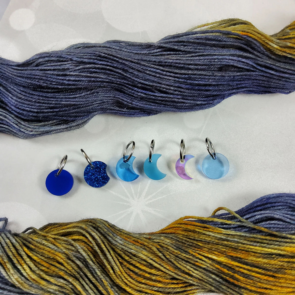 Katrinkles Stitch Markers Moon Phases