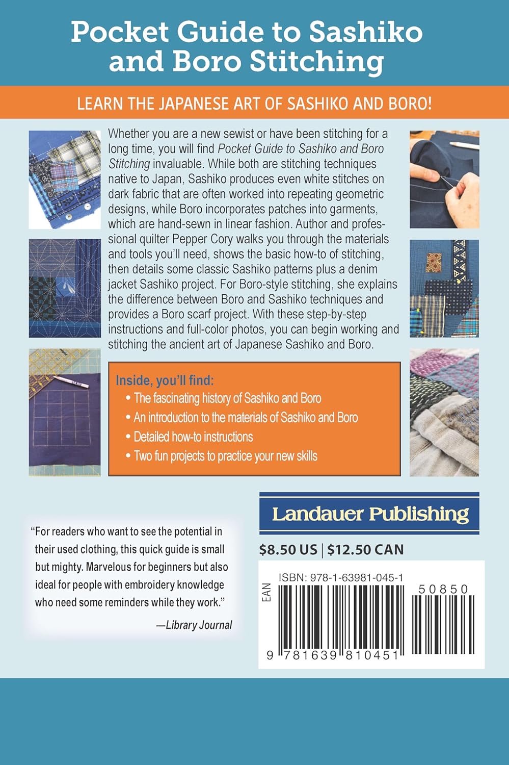 Pocket Guide to Sashiko and Boro Stitching