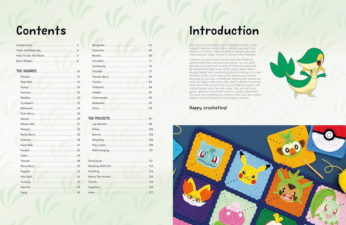 Pokemon Crochet Squares