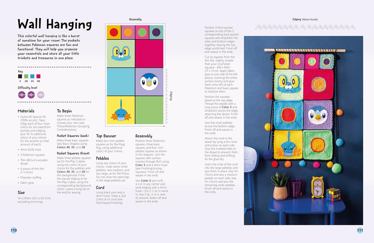 Pokemon Crochet Squares