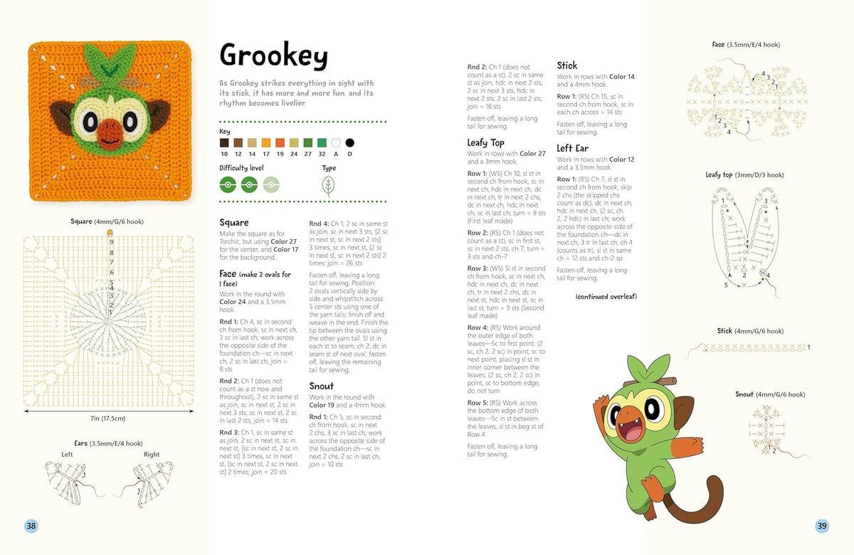 Pokemon Crochet Squares