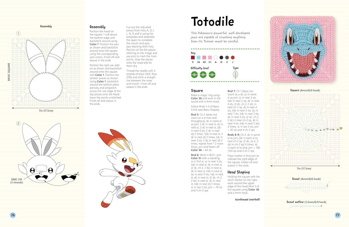 Pokemon Crochet Squares