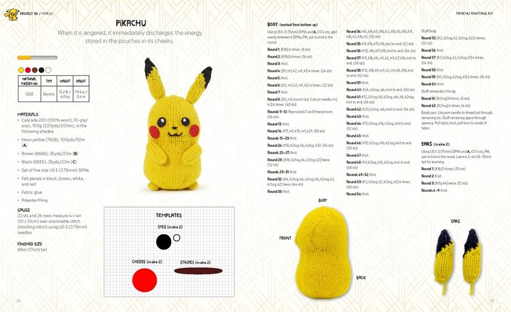 knit pokemon cards Pokémon Knitting: Bring Your Favorite Pokémon to Life with 20 Cute Knitting Patterns