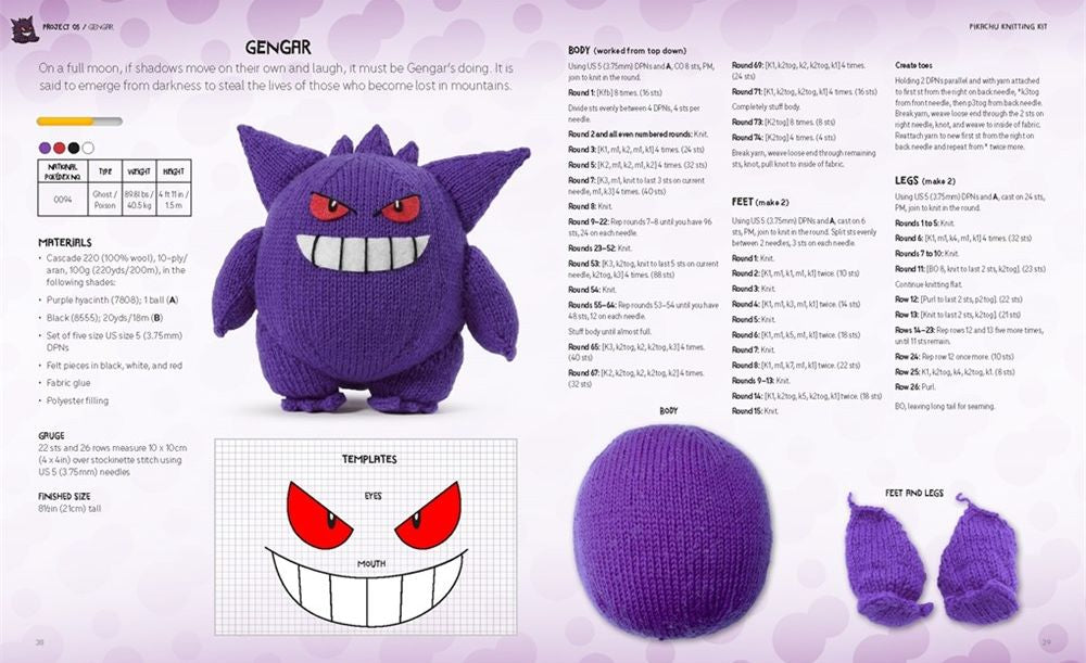 knit pokemon cards Pokémon Knitting: Bring Your Favorite Pokémon to Life with 20 Cute Knitting Patterns