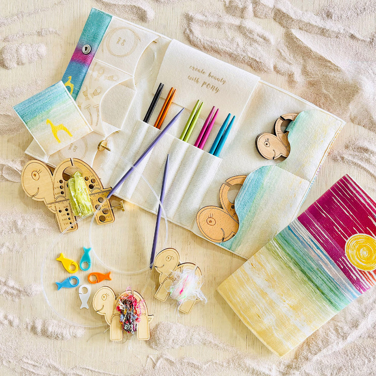 Pony Ocean Interchangeable Tunisian Hook Set