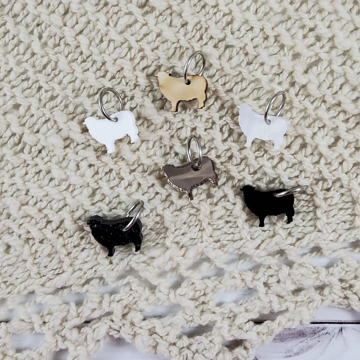 Katrinkles Stitch Markers Sheep Acryllic