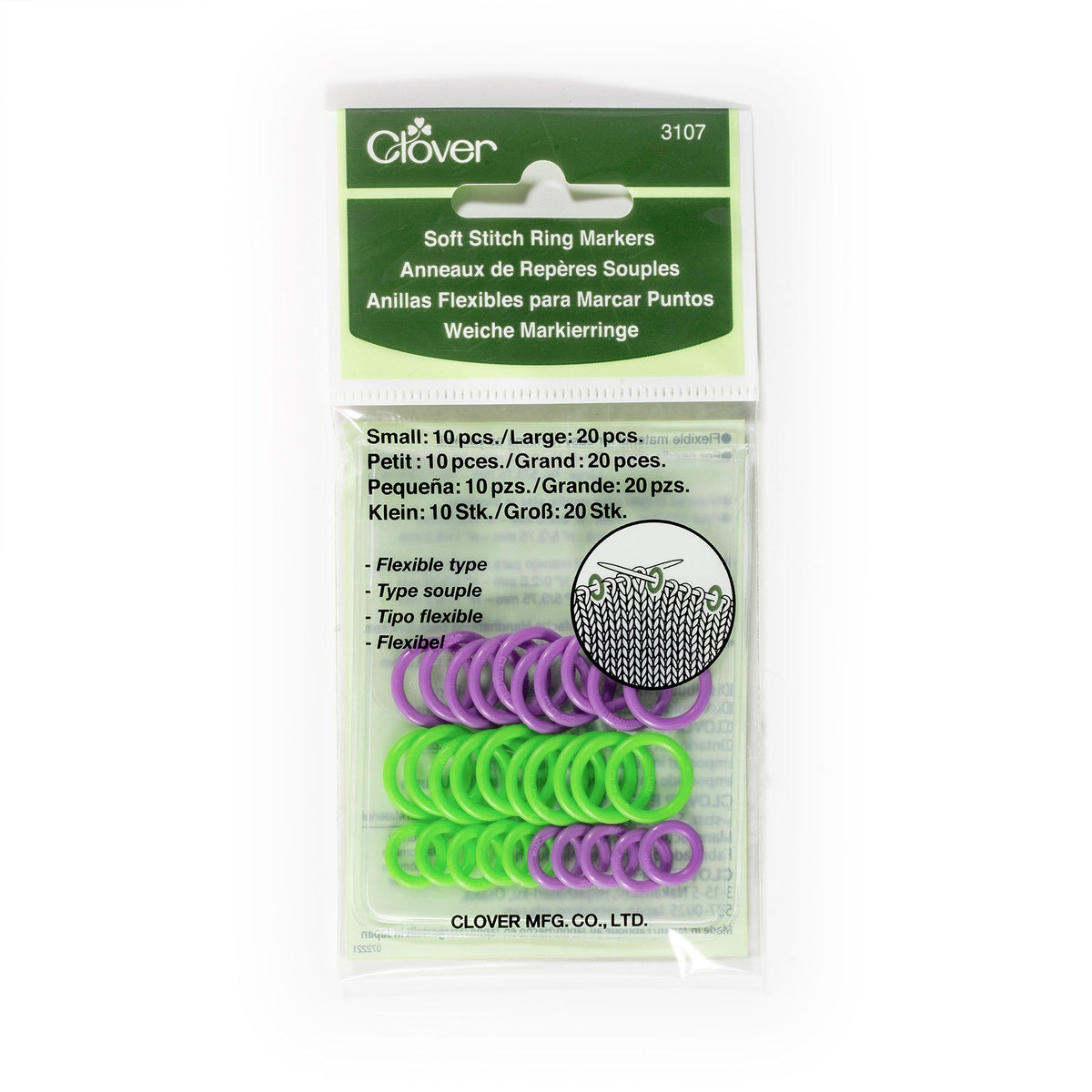 Clover Soft Stitch Ring Markers