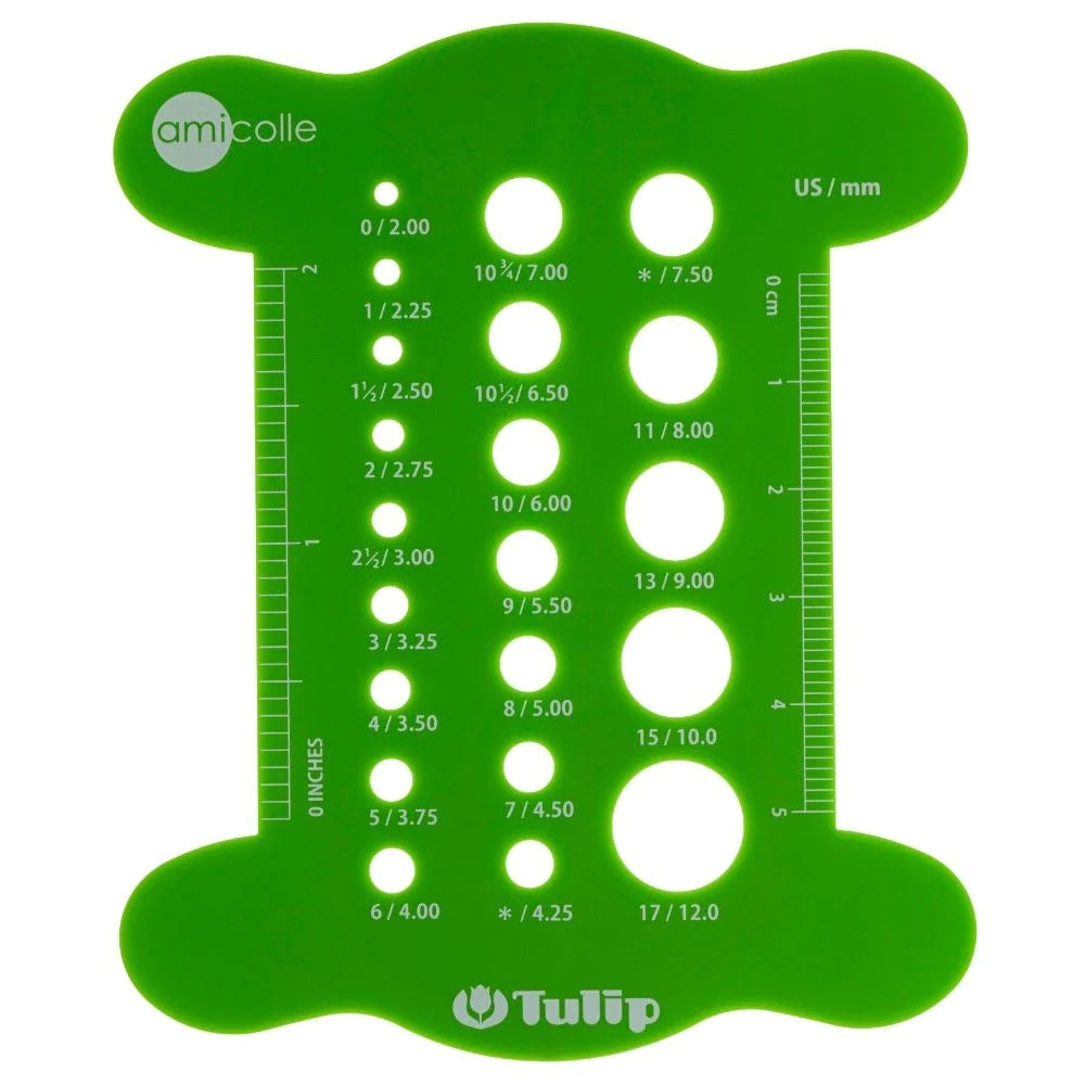 Tulip Knitting Needle Gauge