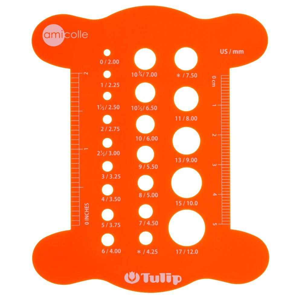 Tulip Knitting Needle Gauge