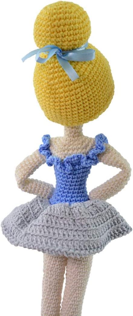 Circulo Amigurumi Kit Ballerina Collection - All Materials Included -  Intermediate Level - 1 Crochet Kit (Color 02 - Alana)