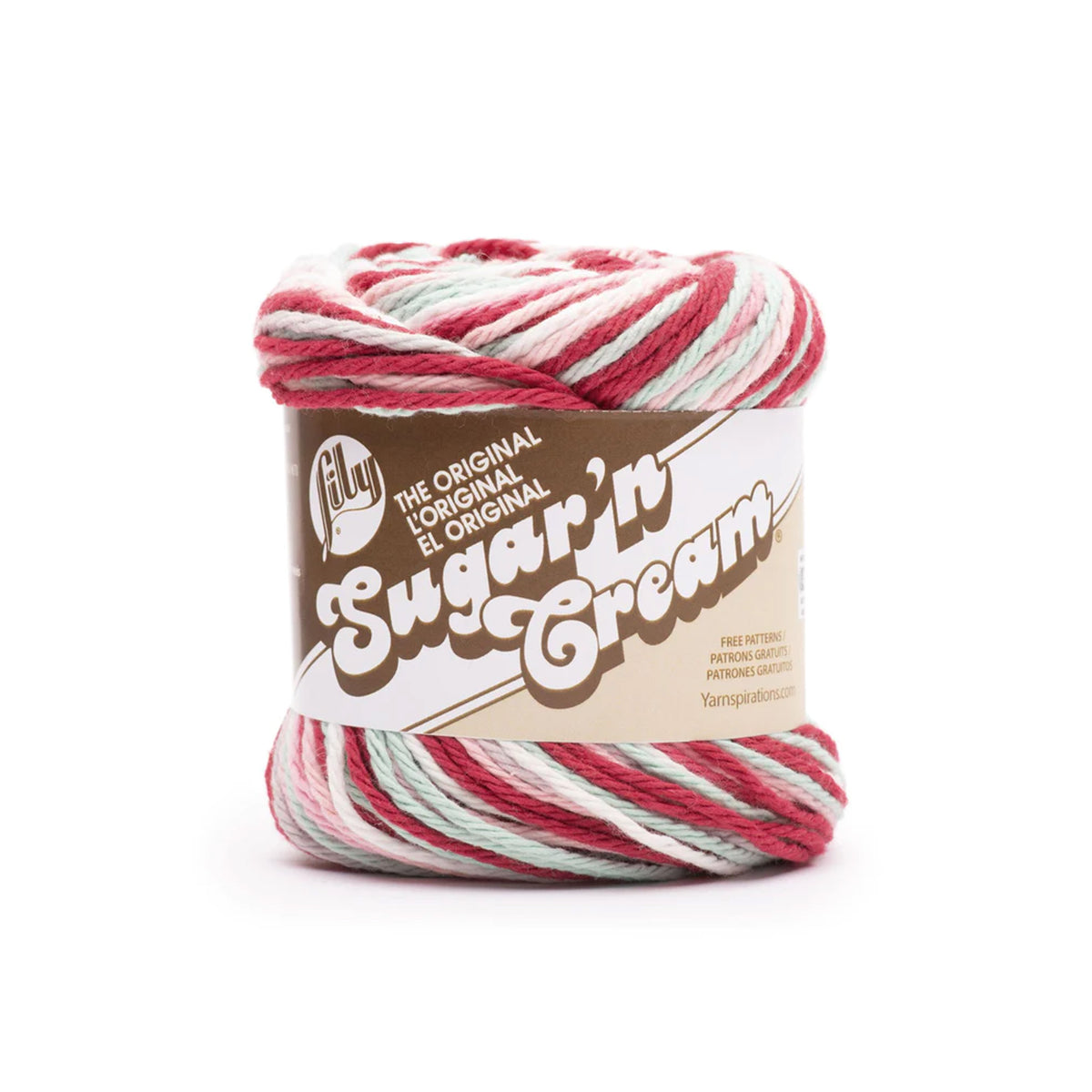 Lily - Sugar 'n Cream - 100% Cotton - 57g Ball - Strawberry Ombre