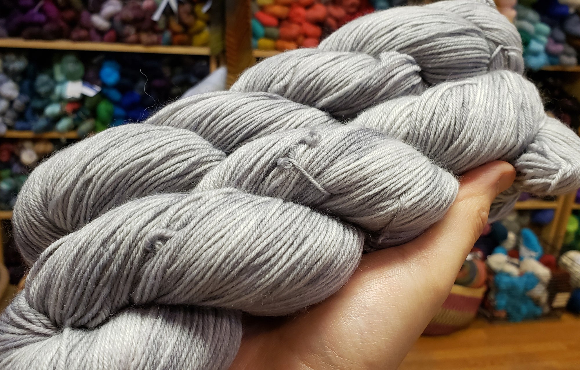 Fall Drizzle - Hand dyed variegated speckled yarn - Merino Fingering t