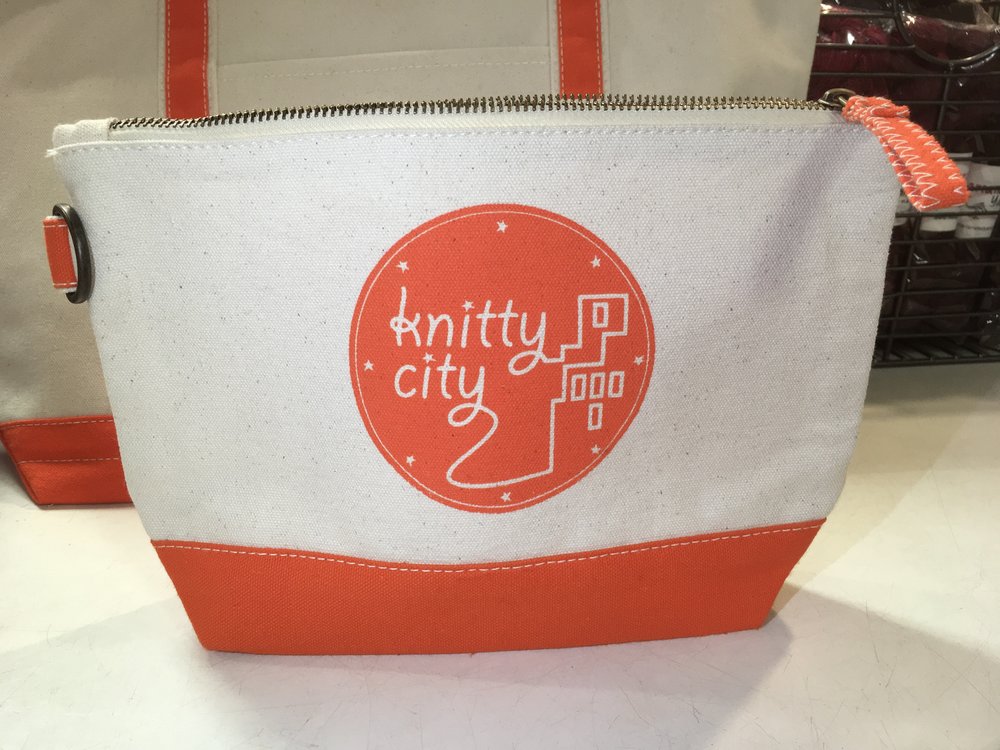 Knitty City Canvas Pouch