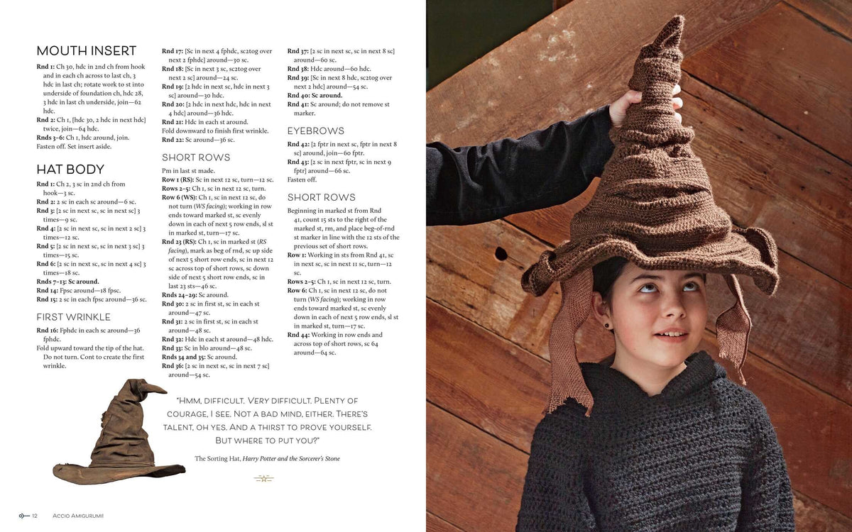 Crochet : Le chapeau de Harry Potter - le coffre de Scrat et Gloewen,  couture, lecture, DIY, illustrations